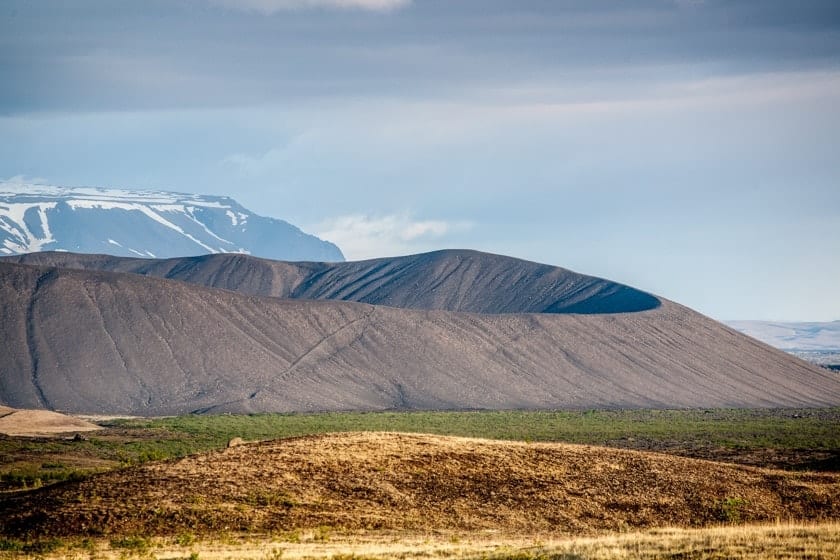 Hverfjall mounatin By lake Mývvatn