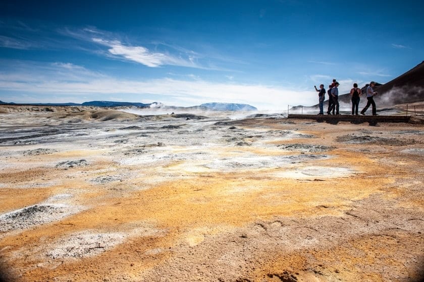 Hverir by Mt. Namafjall via Lake Myvatn Tour from Akureyri
