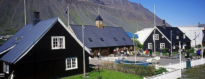 Dynjandi Waterfall from Ísafjörður Port