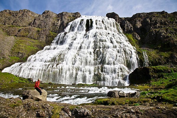 Dynjandi Waterfall from Ísafjörður Port
