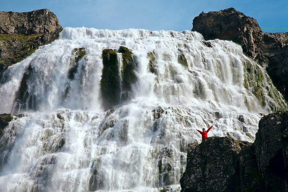 Dynjandi Waterfall from Ísafjörður Port