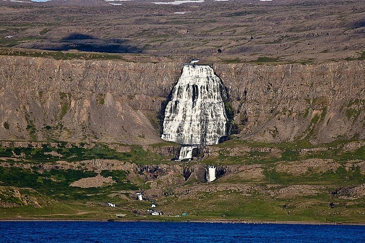 Dynjandi Waterfall from Ísafjörður Port
