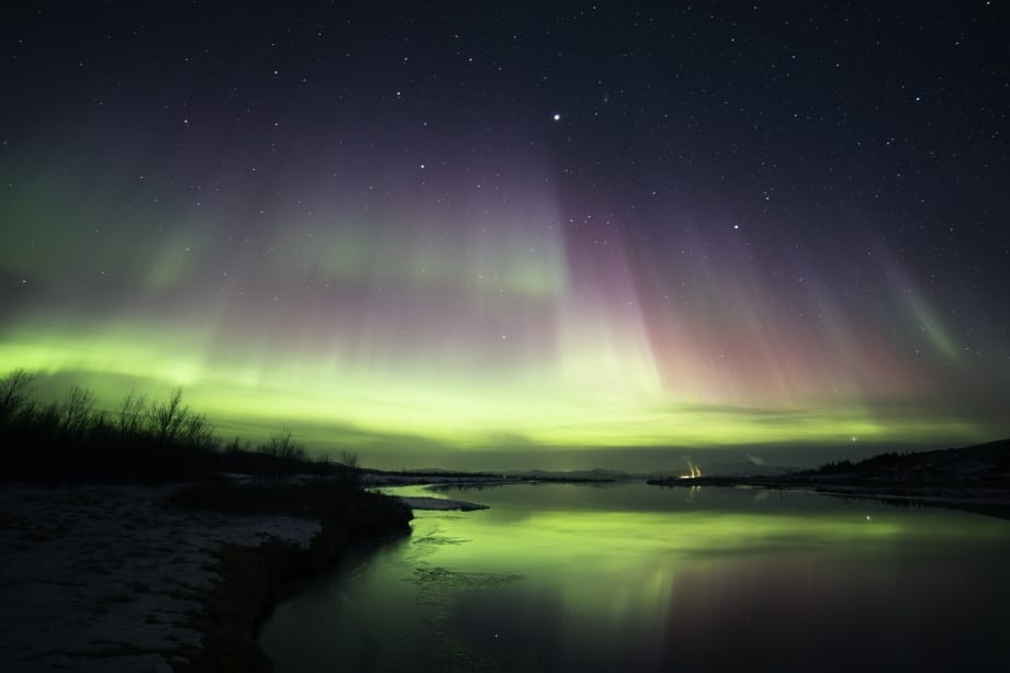 Northern Lighs from Reykjavík
